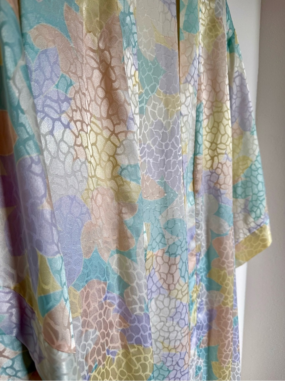 Vintage Georgette Trabolsi Maxi Slip Robe Set Coquette Cottagecore L - Picture 14 of 16